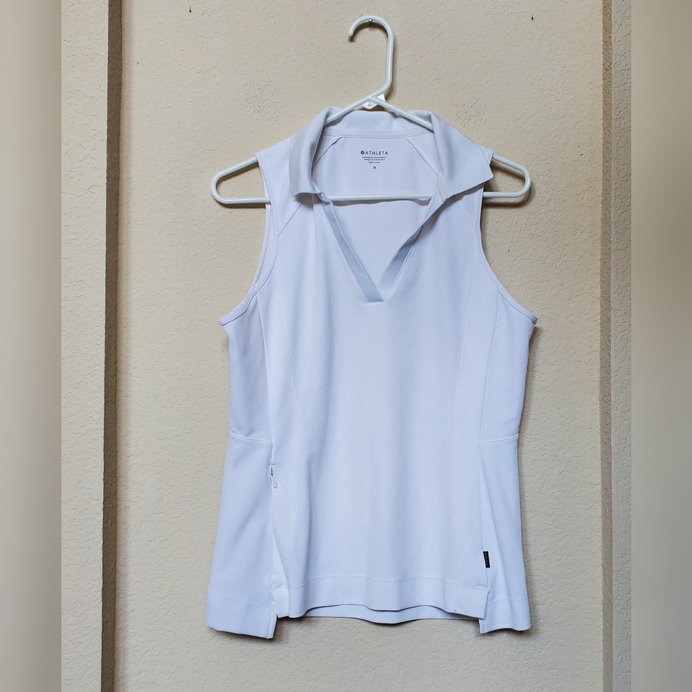 Athleta Women's White Sleeveless Top.   Size Medium